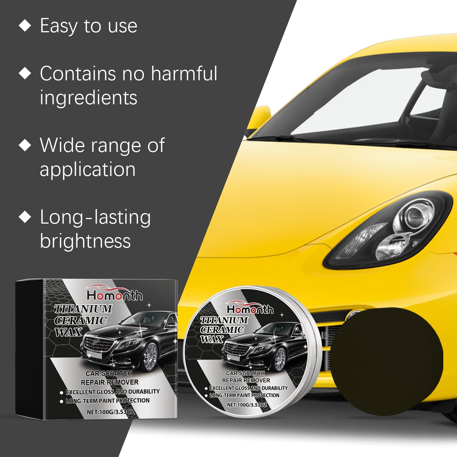Car Care Polishing Cream Paint Scratch Repair Polishing Decontamination Reconditioning Care Cream