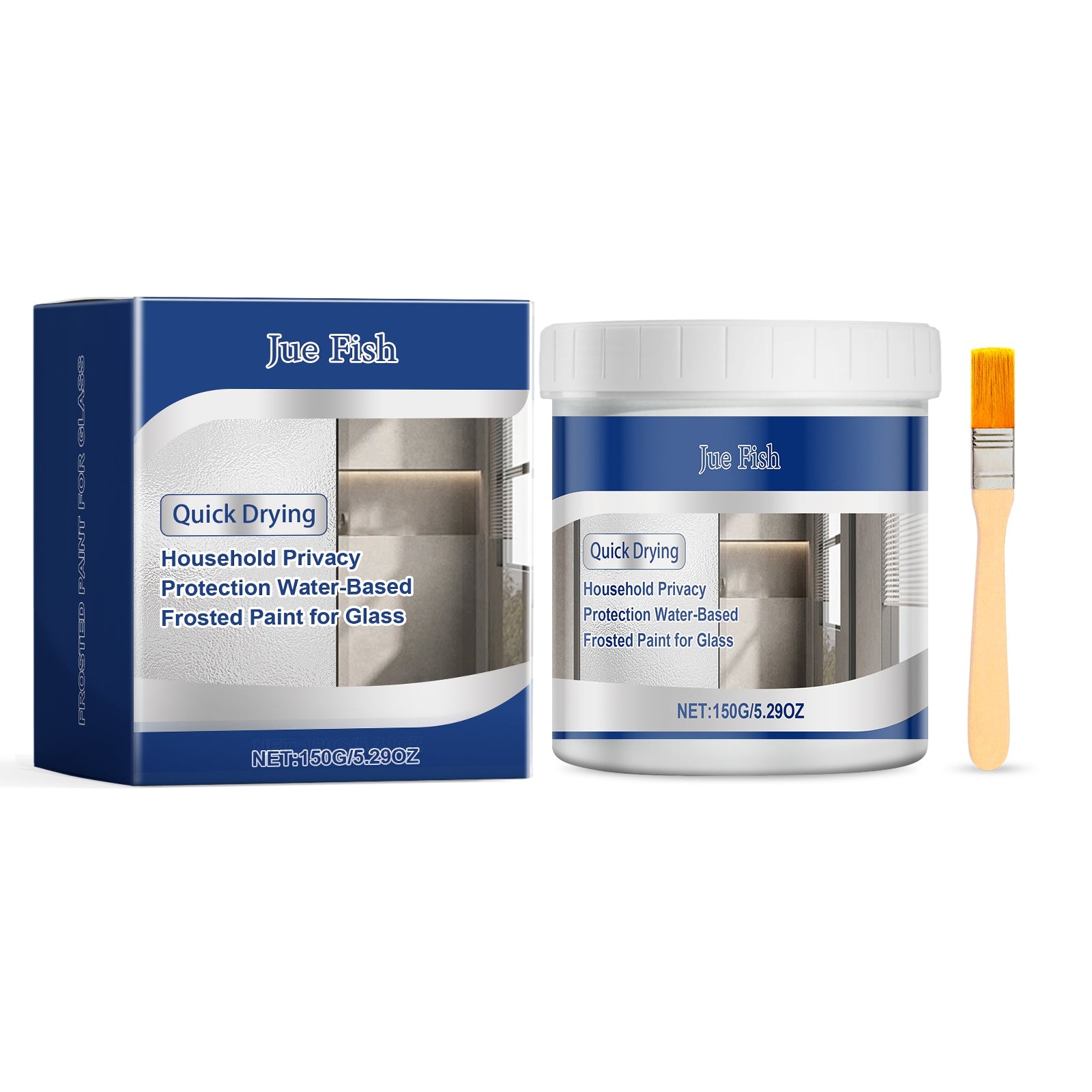 Glass Water-Based Scrub Paint, Waterproof Fast Paint Refurbished Maintenance Cover With Scrub Glass