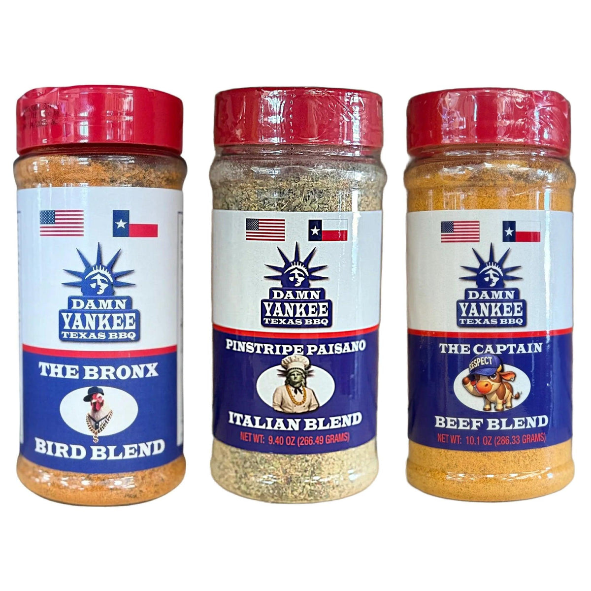 Damn Yankee Texas BBQ 3 Rub Gift Set