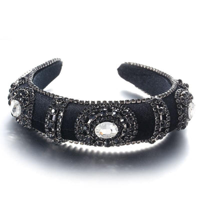 Golden Velvet Super Flash Set Colored Water Diamond Sponge Head Hoop