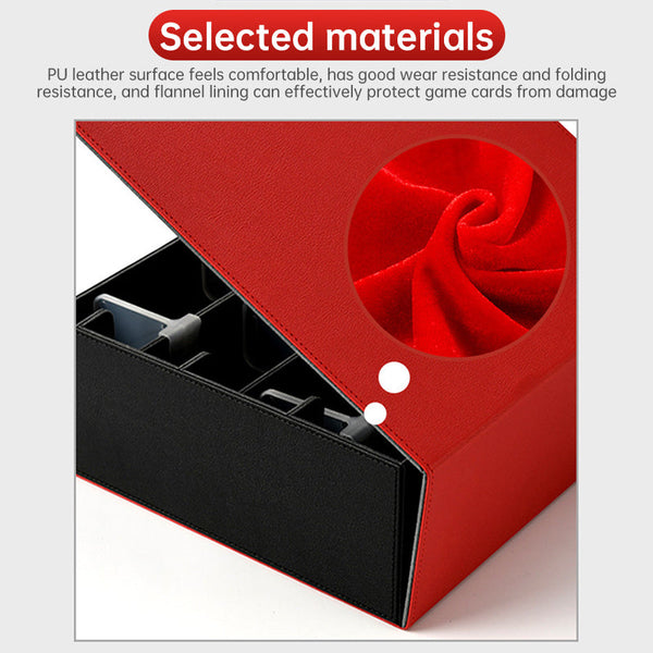 2025 New 4 - Row Card Holder. Large - capacity, Patchwork. Holds 3000+ Naked Cards. PU Leather