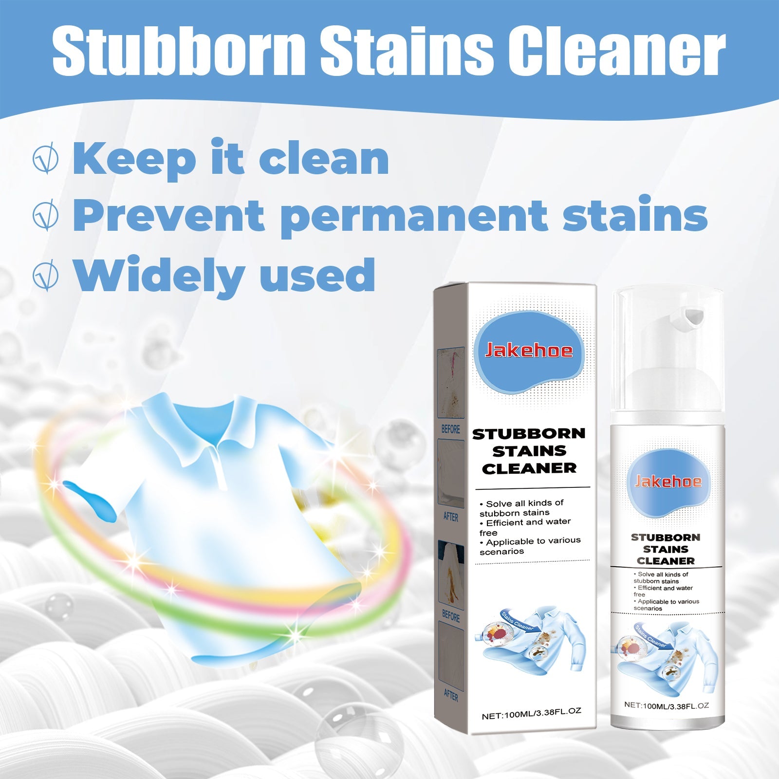 Dry Cleaning Agent For Oil Stains, Soft Cleaning Agent For Deep Cleaning And Protective Clothin
