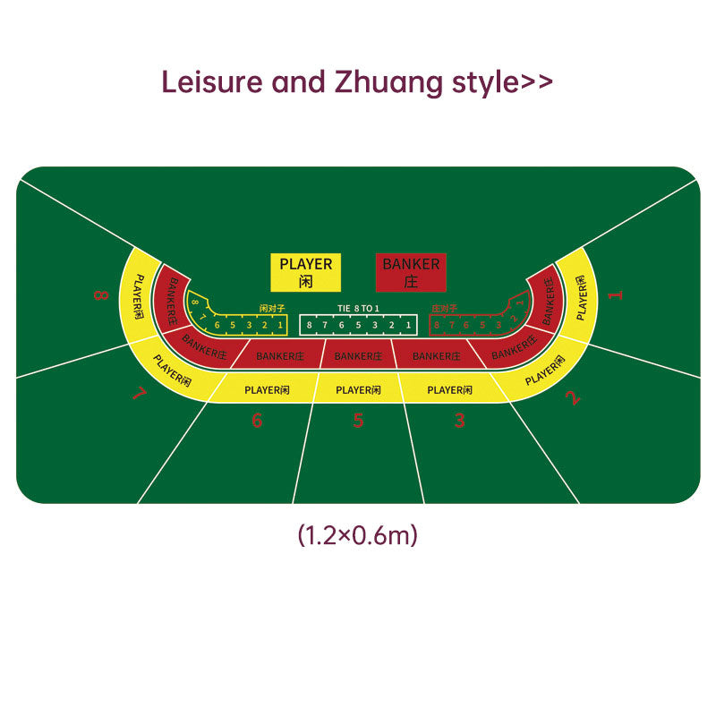 Dezhou playing card pad tablecloth table cushion square round chip rubber cushion playing card table top cushion