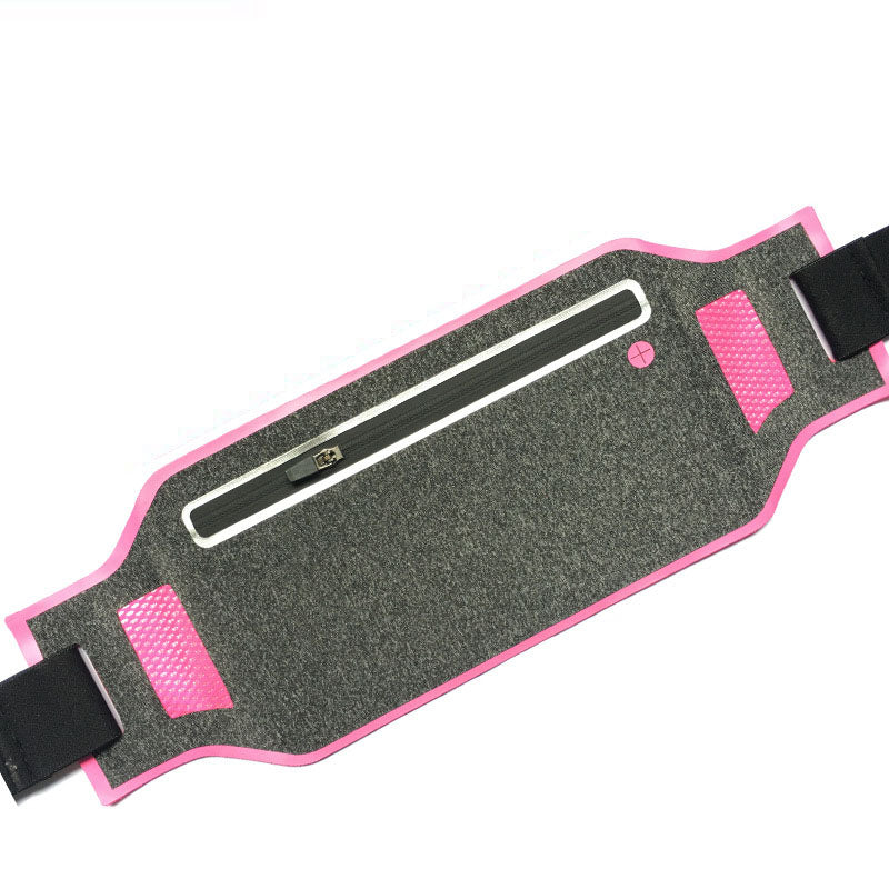 Outdoor unisex sports running mobile waist bag, waterproof Lycra close fitting ultra-thin waist bag