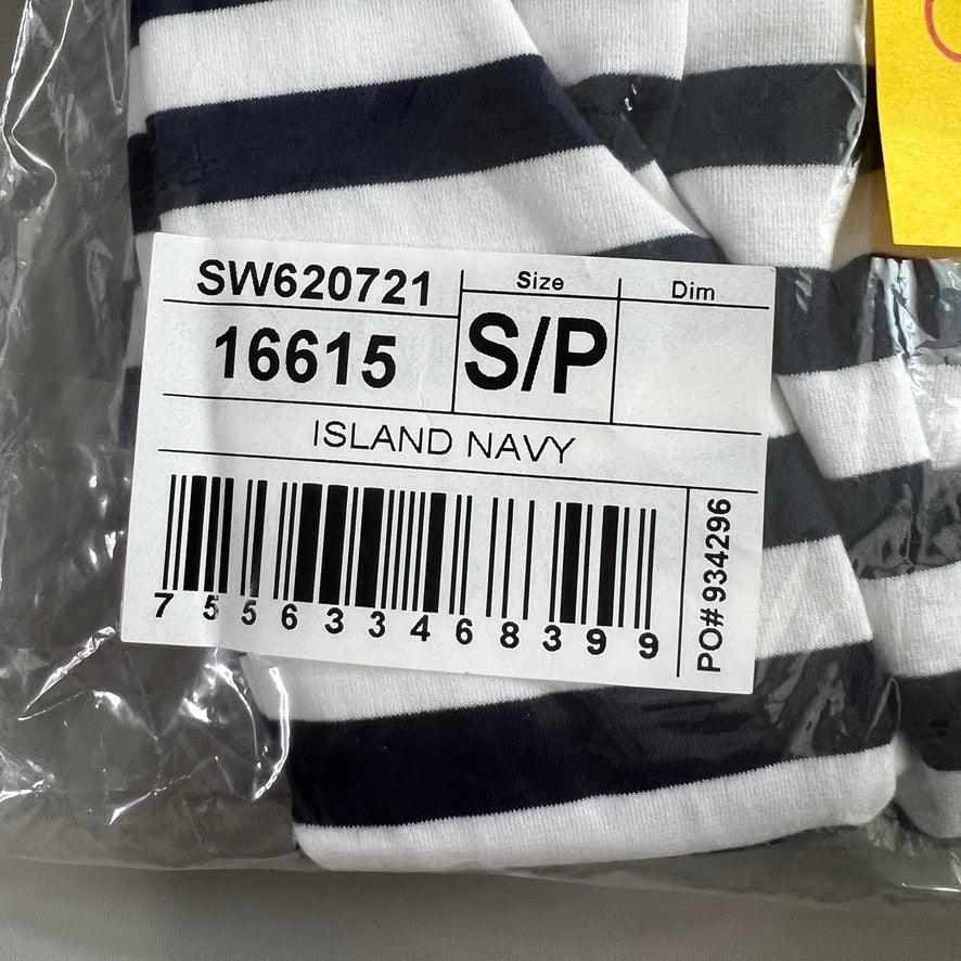 TOMMY BAHAMA Women's Short Sleeve Amira Stripe Short Dress Size S Island Navy (New)