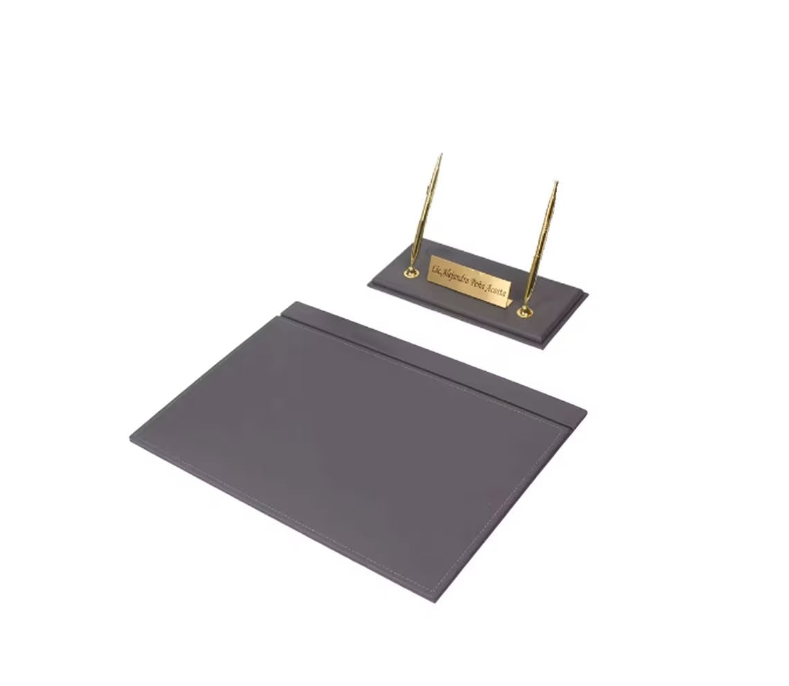 MOOG Leather Desk Set - Green- 2 PCS