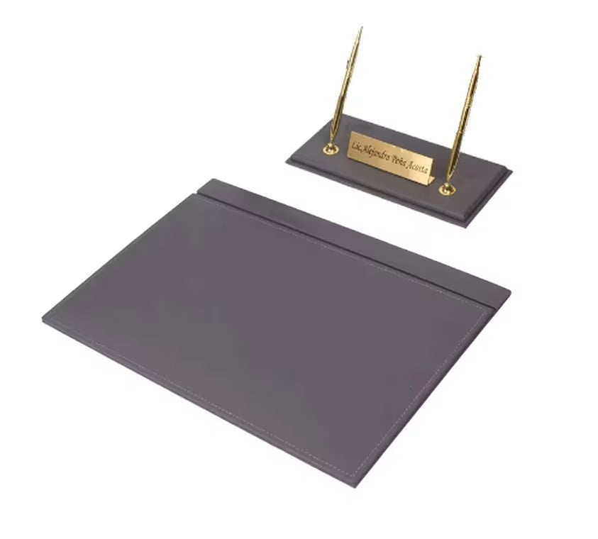 MOOG Leather Desk Set - Green- 2 PCS