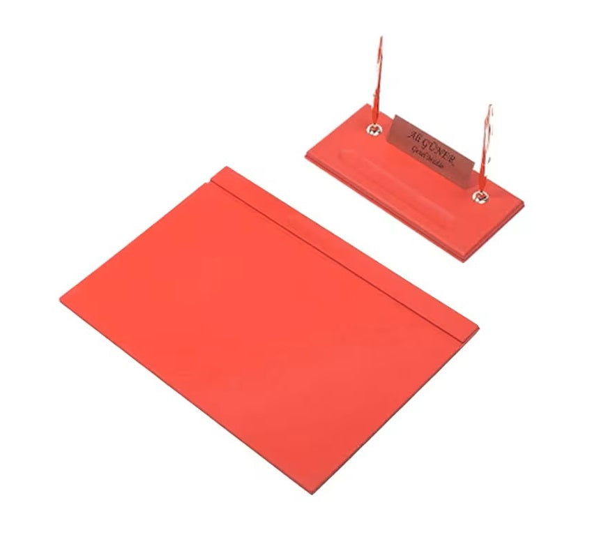 MOOG Leather Desk Set - Blue- 2 PCS