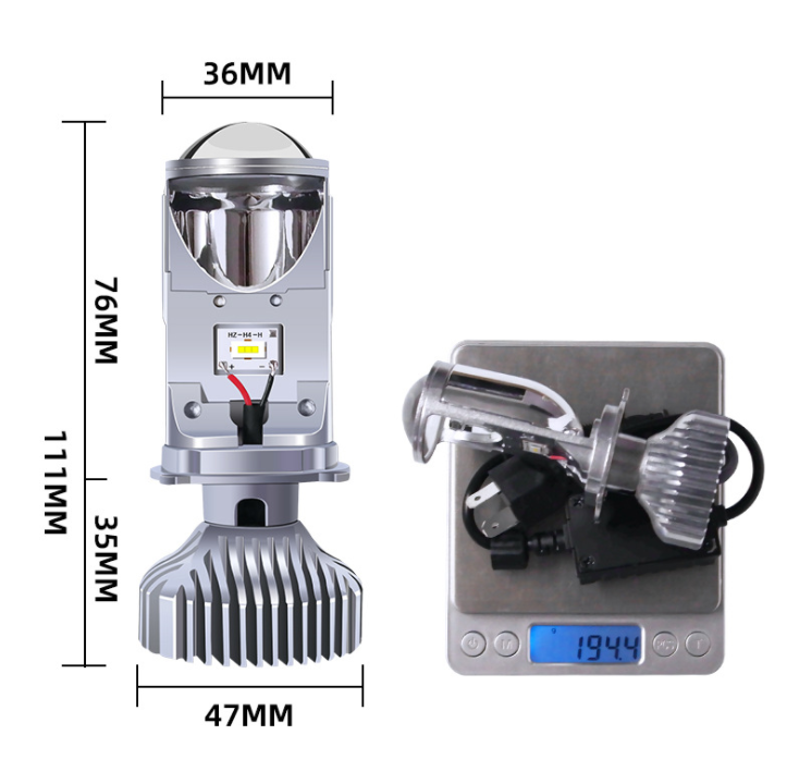 AILEO Canbus 90W/Pair Lamp H4 LED Mini Projector Lens Automobles Bulb 20000LM Conversion Kit Hi/Lo Beam Headlight 12V24V RHD LHD