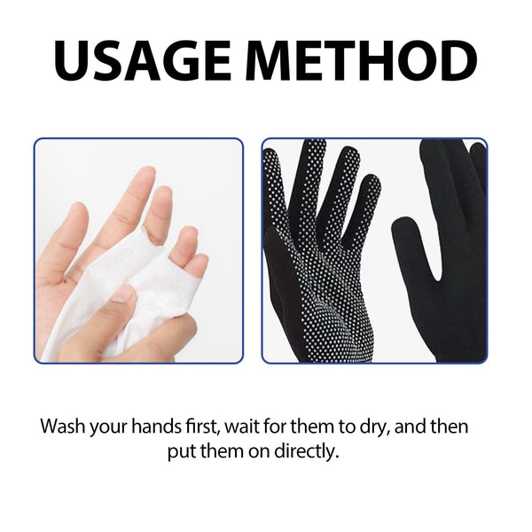 HouKea Titanium Ionized Far Infrared Comforting & Support Gloves, Relief Wrist Thumb Joint Stiffness Soreness Swelling Wrist Gloves