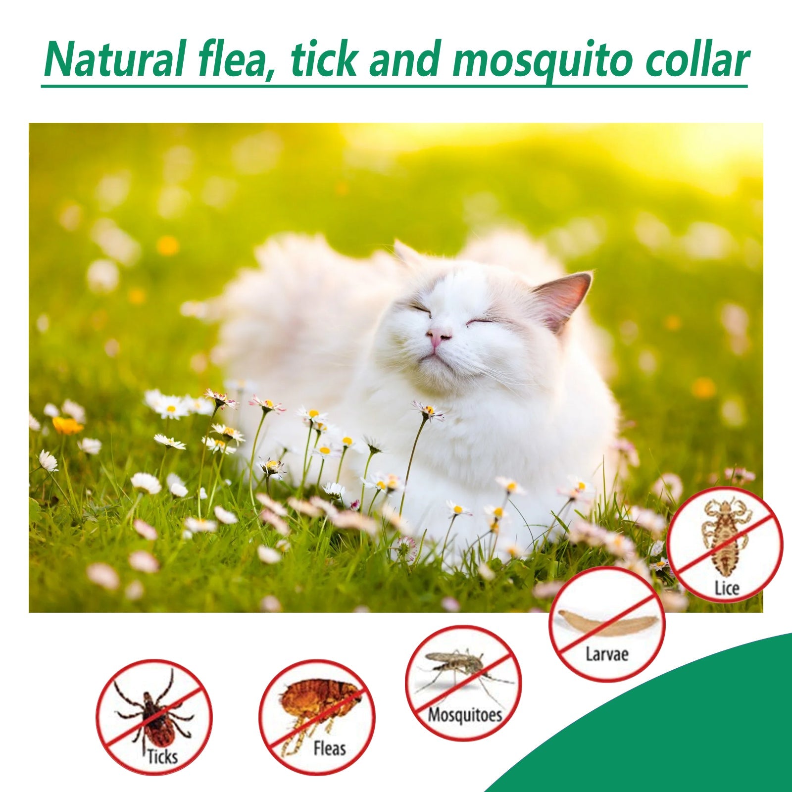 Pet Deworming Collar, Flea Resistant Tick Resistant Pet Waterproof Adjustable Deworming Collar