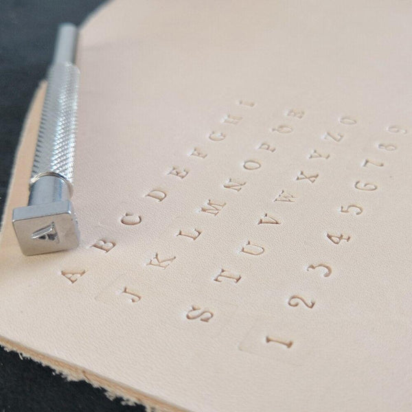36 Pcs Steel Punch Alphabet Letter Number Leather Stamper Set 6mm Metal Punching Tools for DIY Leather Craft Making