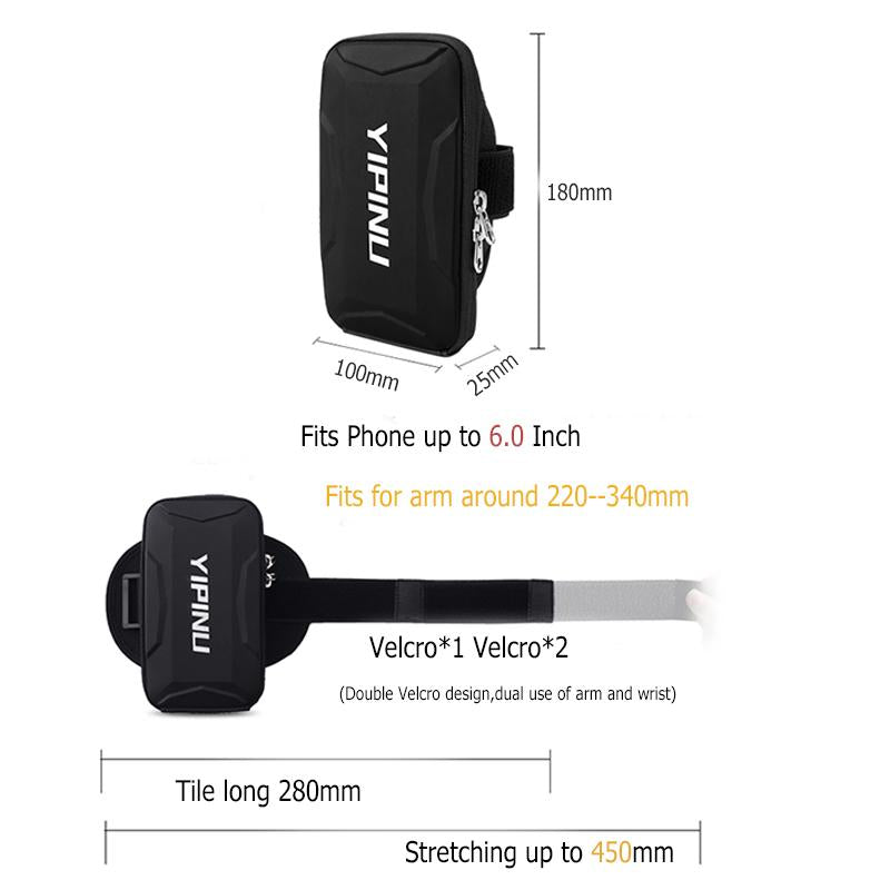 Yipinu Jogging Holder Wallet Armband Waterproof Fitness Arm Bag Cycling Gym