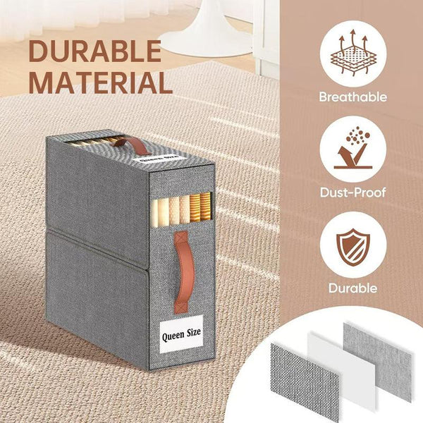 Compact Foldable Storage Cubes for Linens, Towels & Bedding Essentials