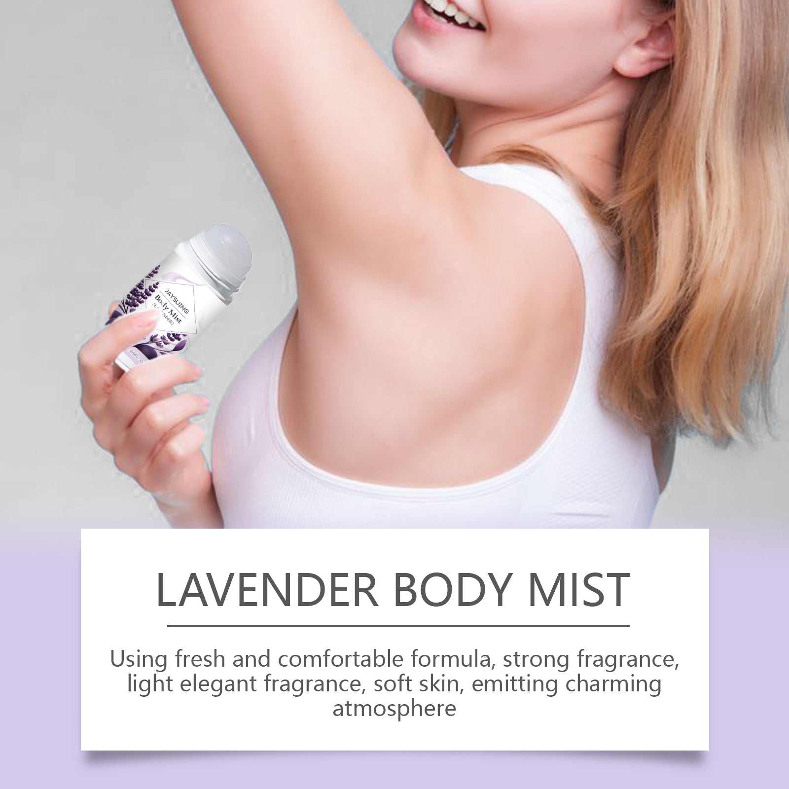 Lavender Deodorant For Summer Armpit Workouts, Sweat Odors Cleaning And Staying Portable Deodorant