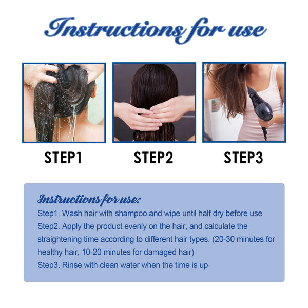 Protein Hair Straightening Cream Nourishes Hair, Smooths Hair And Scalp, And Takes Care Of Smooth, Frizzy And Dry Hair