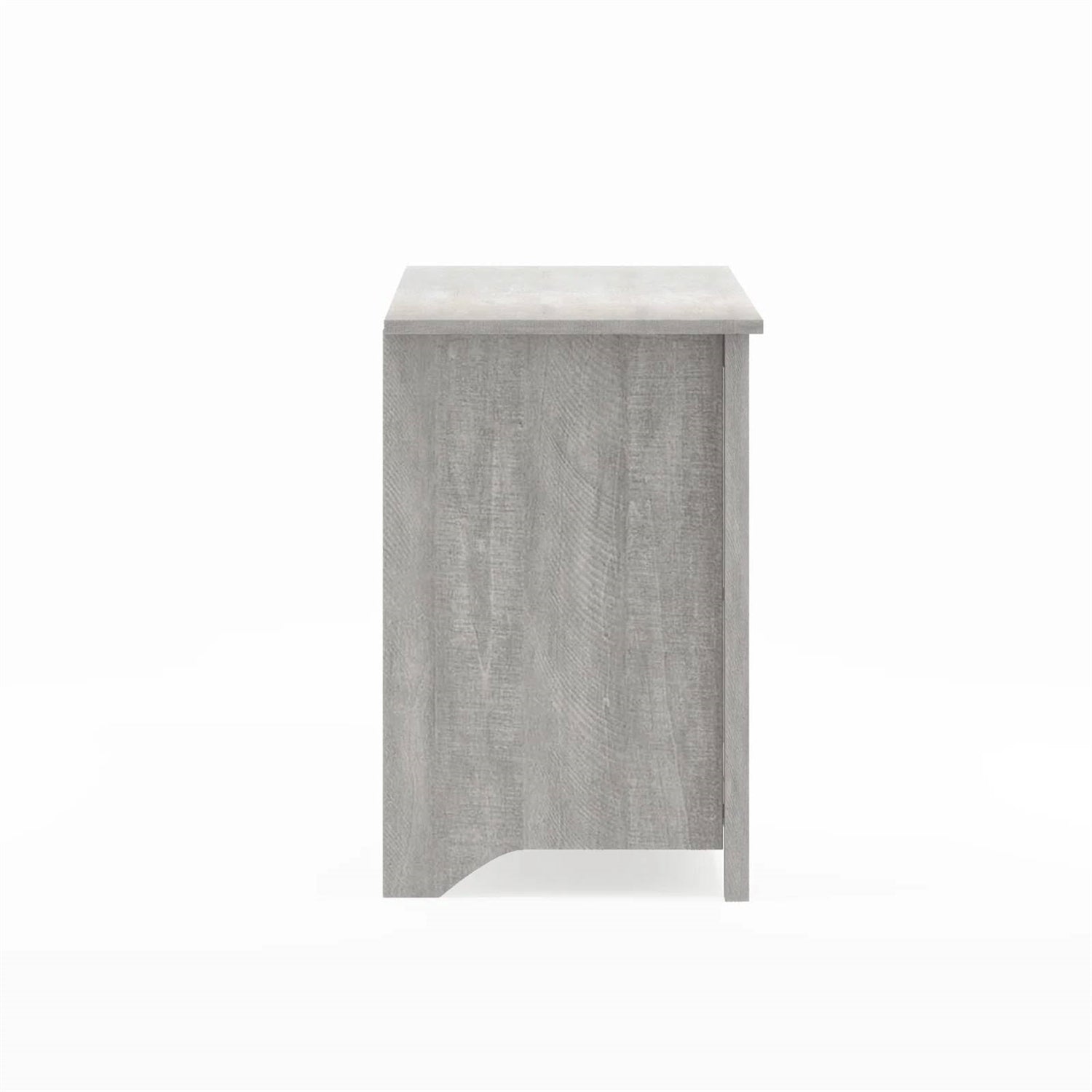 Farmhouse Style TV Stand in Light Grey Oak Wood Finish - for TVs up to 70-inch