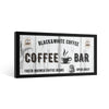 Modern Coffee Bar Canvas Print | Black & White Coffee Brand