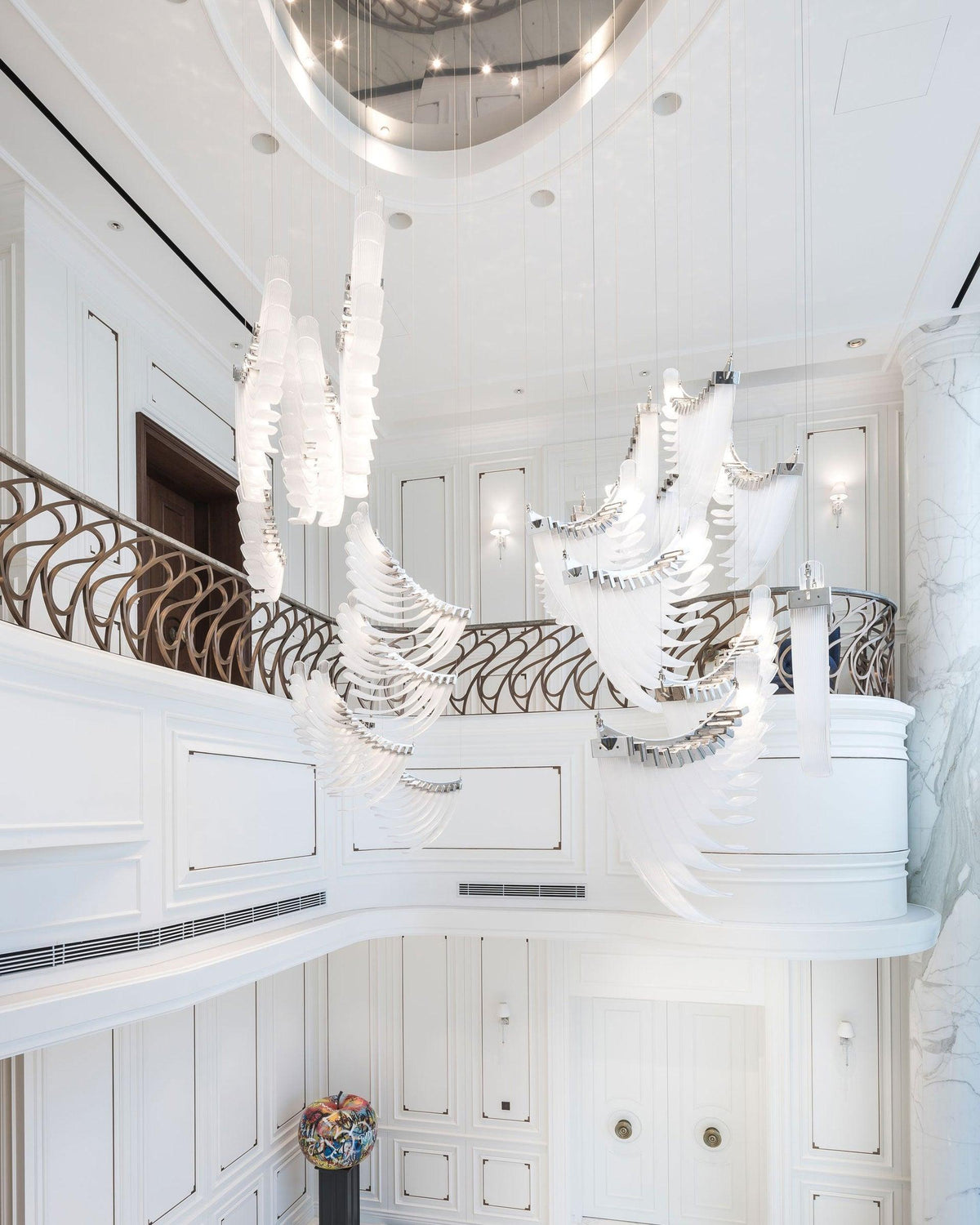 DIY Bird Feather Wings Chandelier