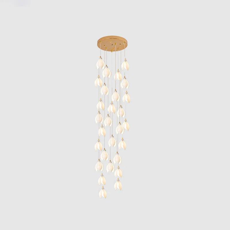 DIY Ceramic Flower Chandelier