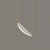 DIY Leaf LED Chandelier - L15.7″ x W5.9″ / Gold & Clear / Warm Light