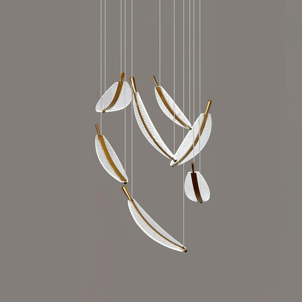 DIY Leaf LED Chandelier