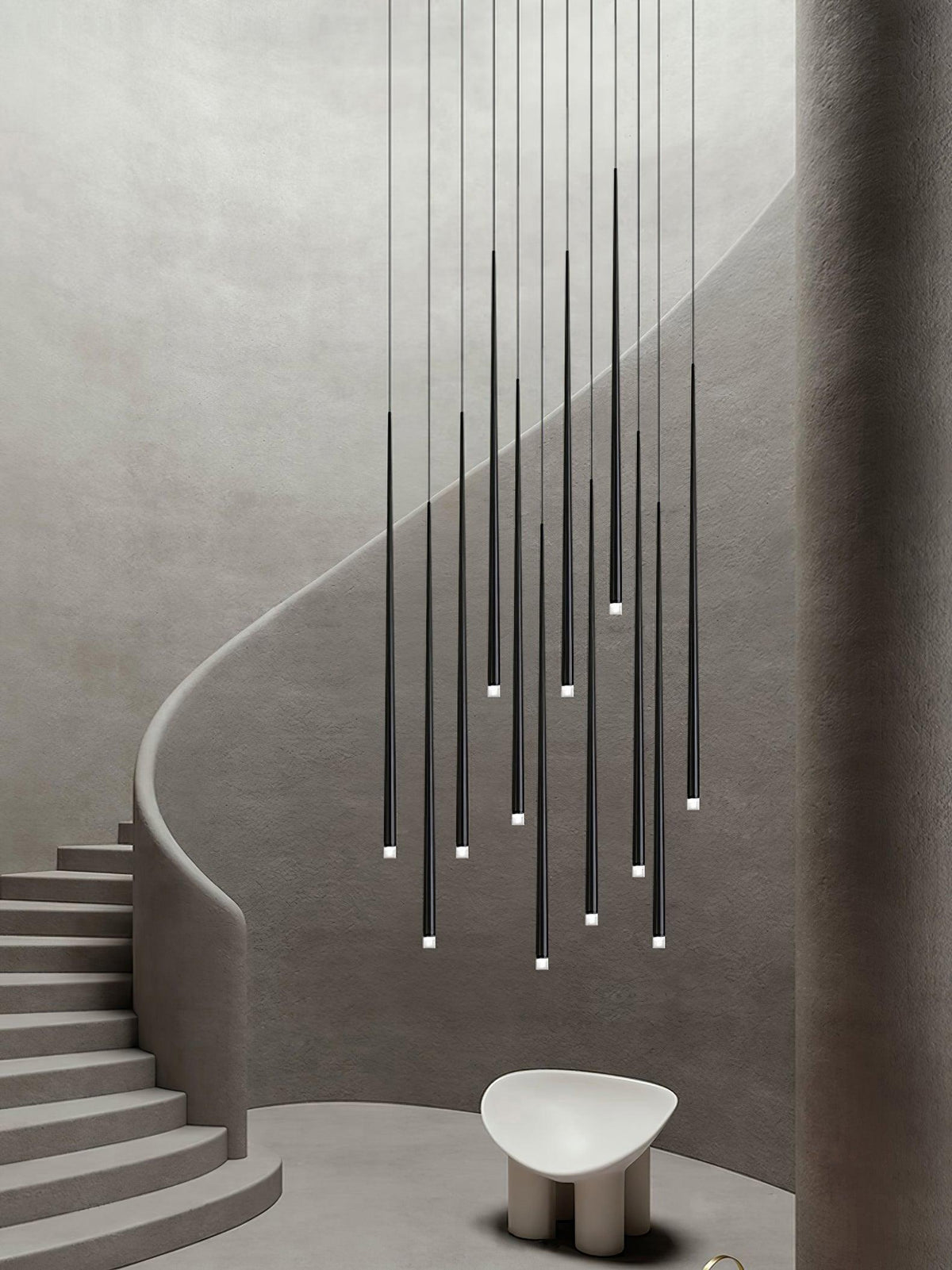DIY Slender Cone Chandelier