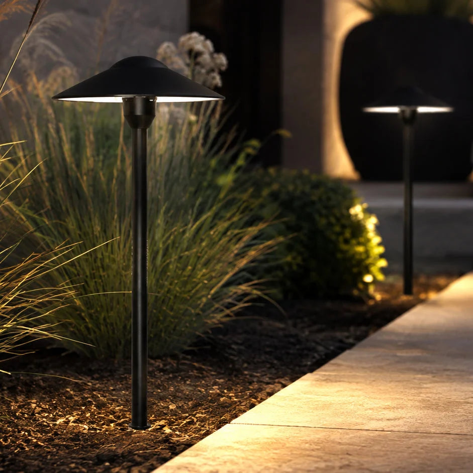 DL03 12V AC/DC Aluminum Low Voltage Landscape Lighting Mushroom Path Light G4 Socket