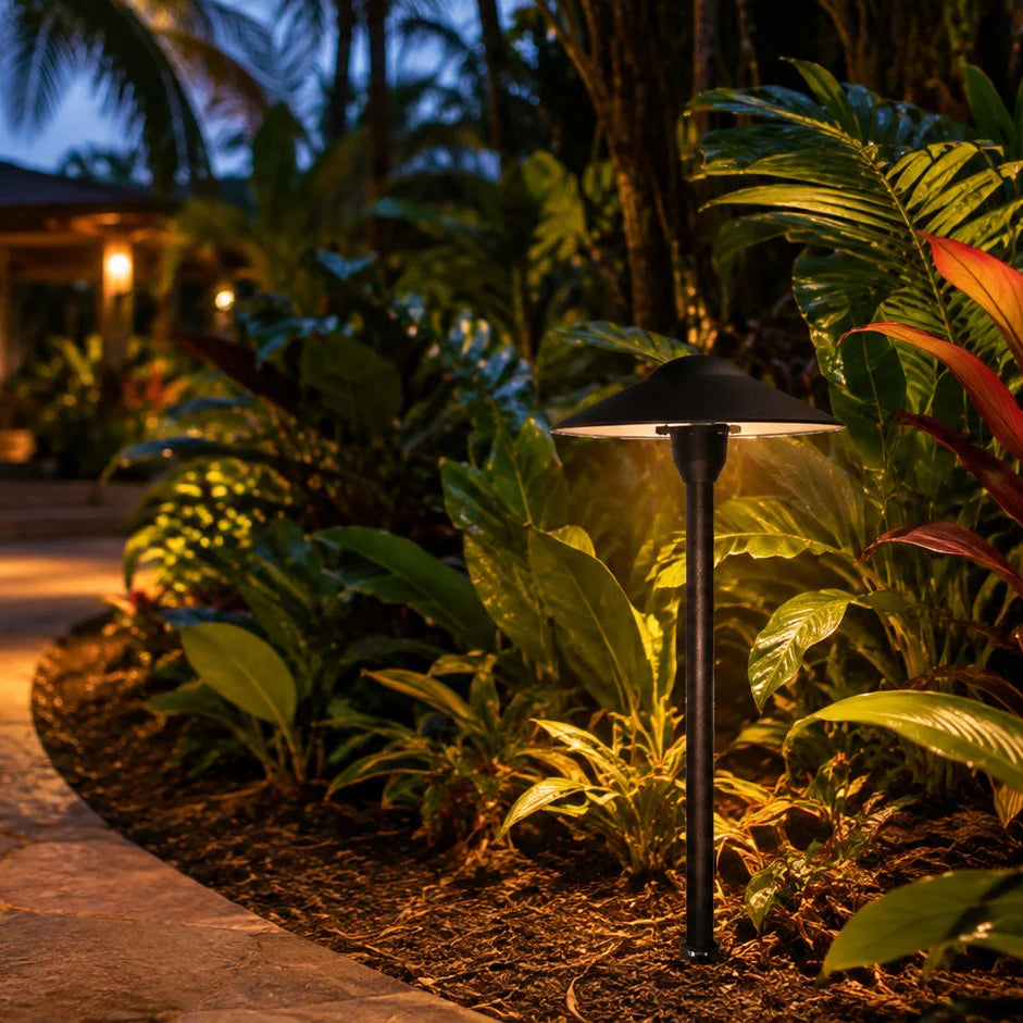 DL03 12V AC/DC Aluminum Low Voltage Landscape Lighting Mushroom Path Light G4 Socket