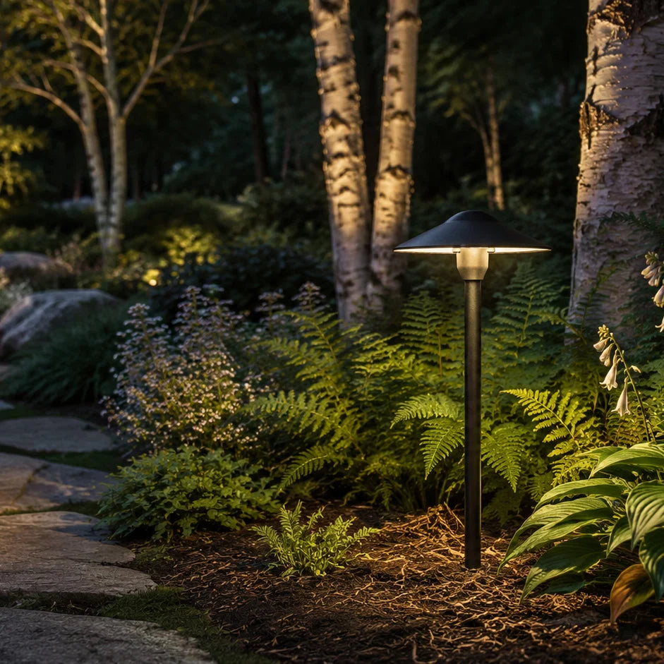 DL03 12V AC/DC Aluminum Low Voltage Landscape Lighting Mushroom Path Light G4 Socket