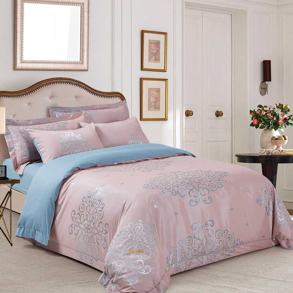 Dolce Mela Bedding - Ancona, Luxury Jacquard King size Duvet Cover Set - Gifts for You 'n Me