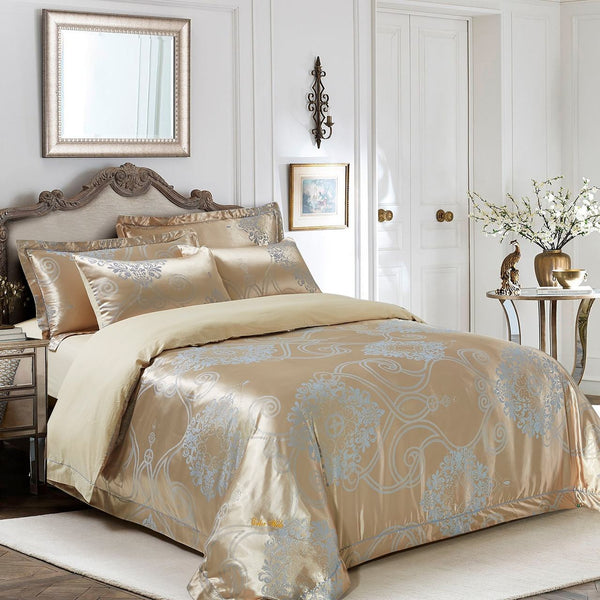 Dolce Mela Queen Luxury Jacquard Duvet Cover Set - Verona - Gifts for You 'n Me