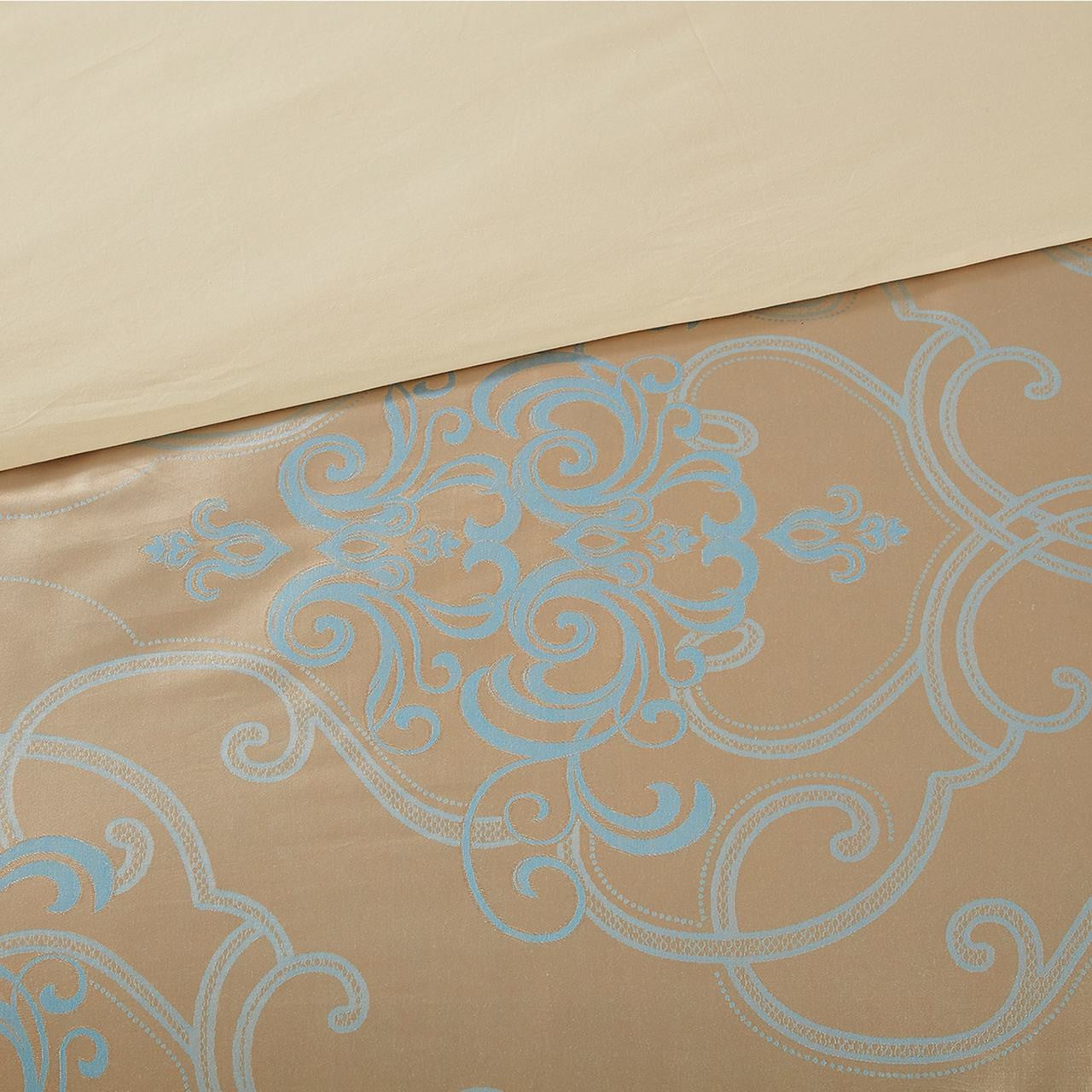 Dolce Mela Queen Luxury Jacquard Duvet Cover Set - Verona