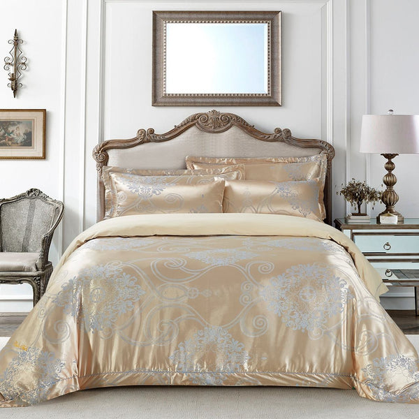 Dolce Mela Queen Luxury Jacquard Duvet Cover Set - Verona - Gifts for You 'n Me