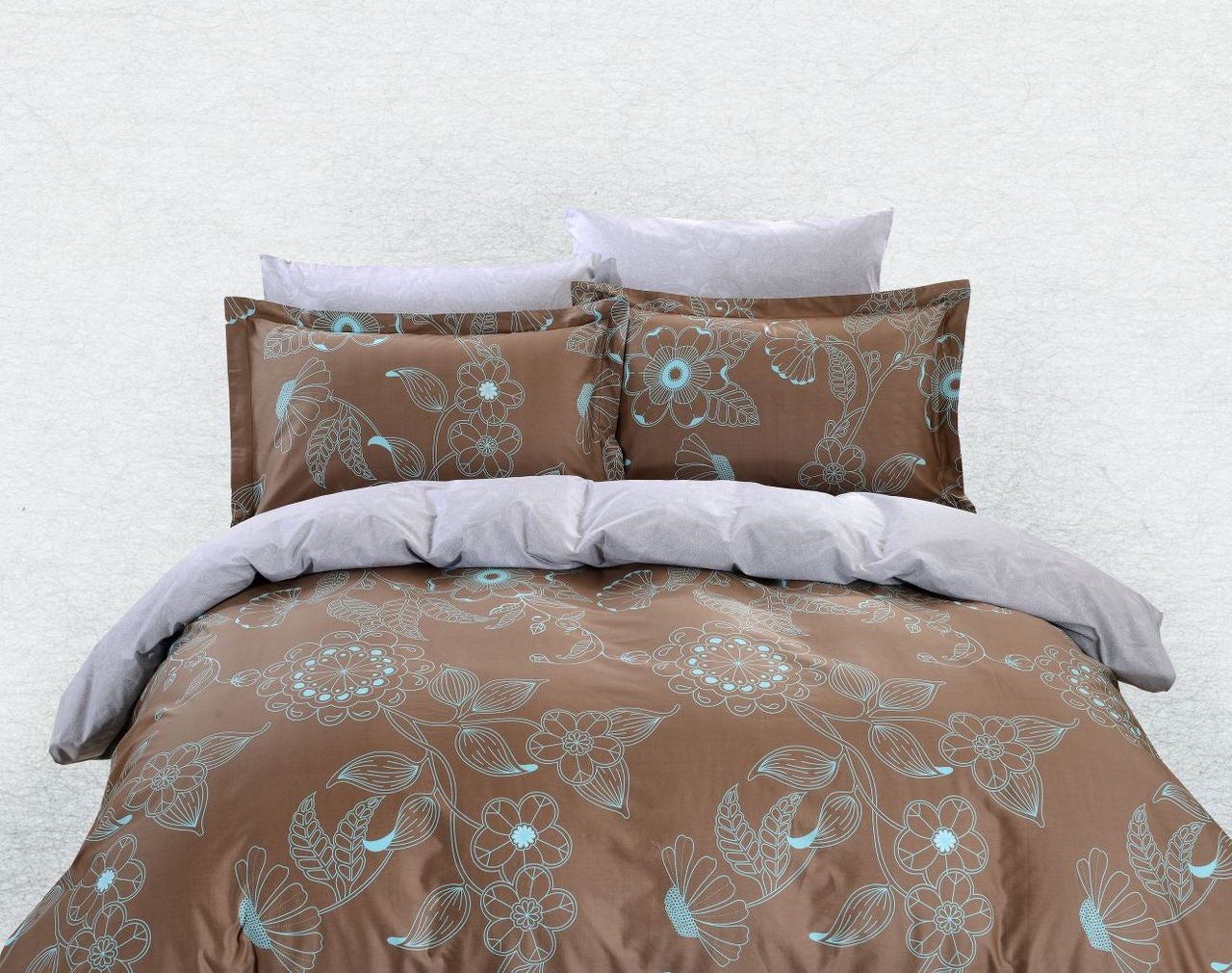 Dolce Mela Queen 6 Pieces Duvet Covet Set - Lefkada