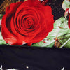 Dolce Mela Floral Bedding Duvet Cover Set - Night Roses