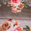 Dolce Mela Floral Bedding Duvet Cover Set - Rose Medley