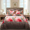 Dolce Mela Floral Bedding Duvet Cover Set - Rose Medley