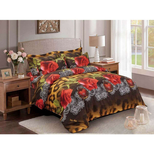 Dolce Mela Floral Bedding Duvet Cover Set - Passion - Gifts for You 'n Me