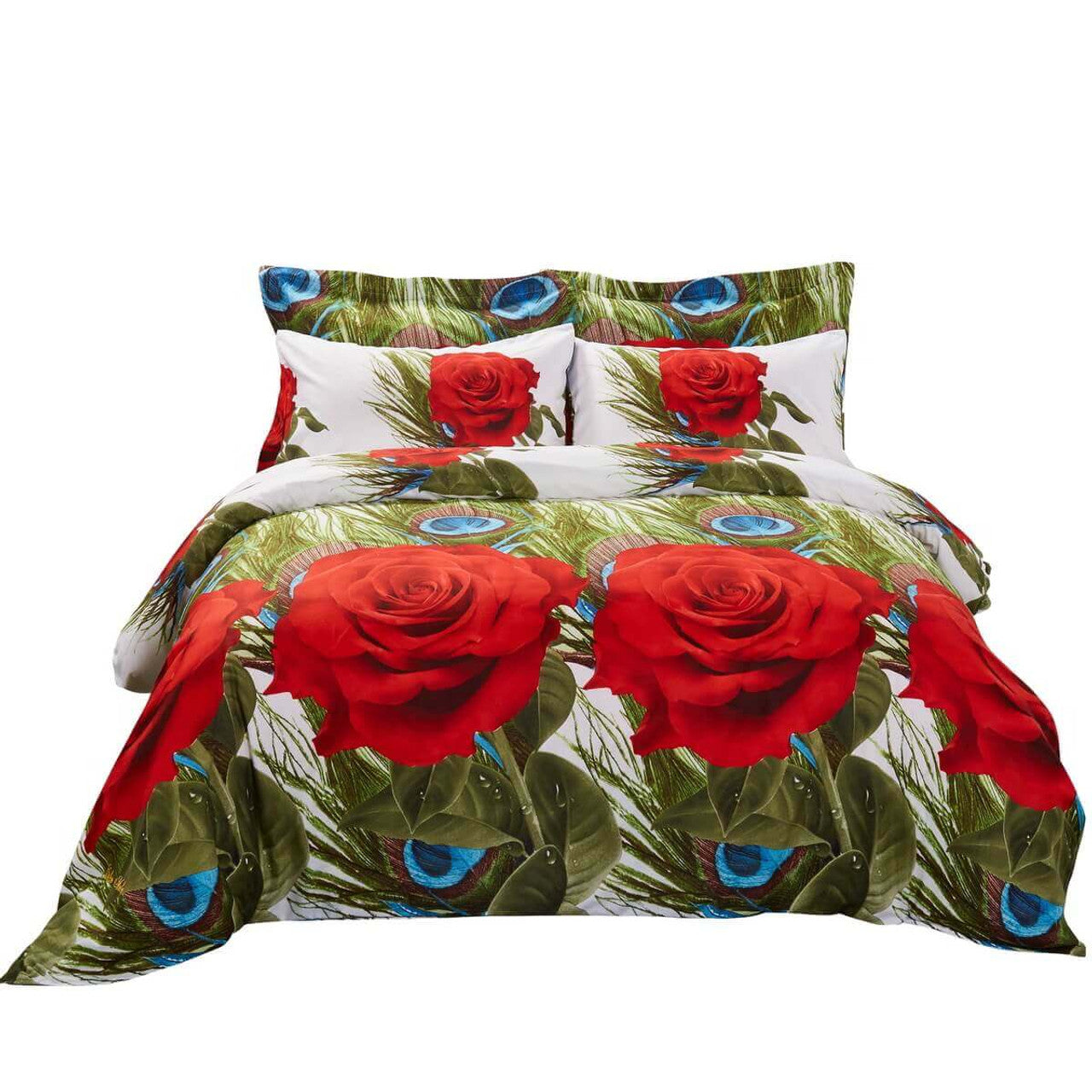 Dolce Mela Floral Bedding Duvet Cover Set - Romeo