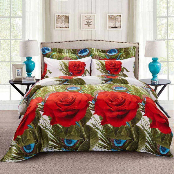 Dolce Mela Floral Bedding Duvet Cover Set - Romeo - Gifts for You 'n Me