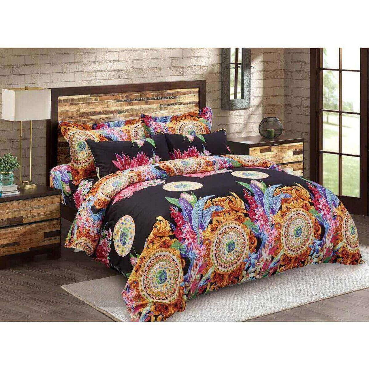 Dolce Mela Queen Floral Bedding Duvet Cover Set