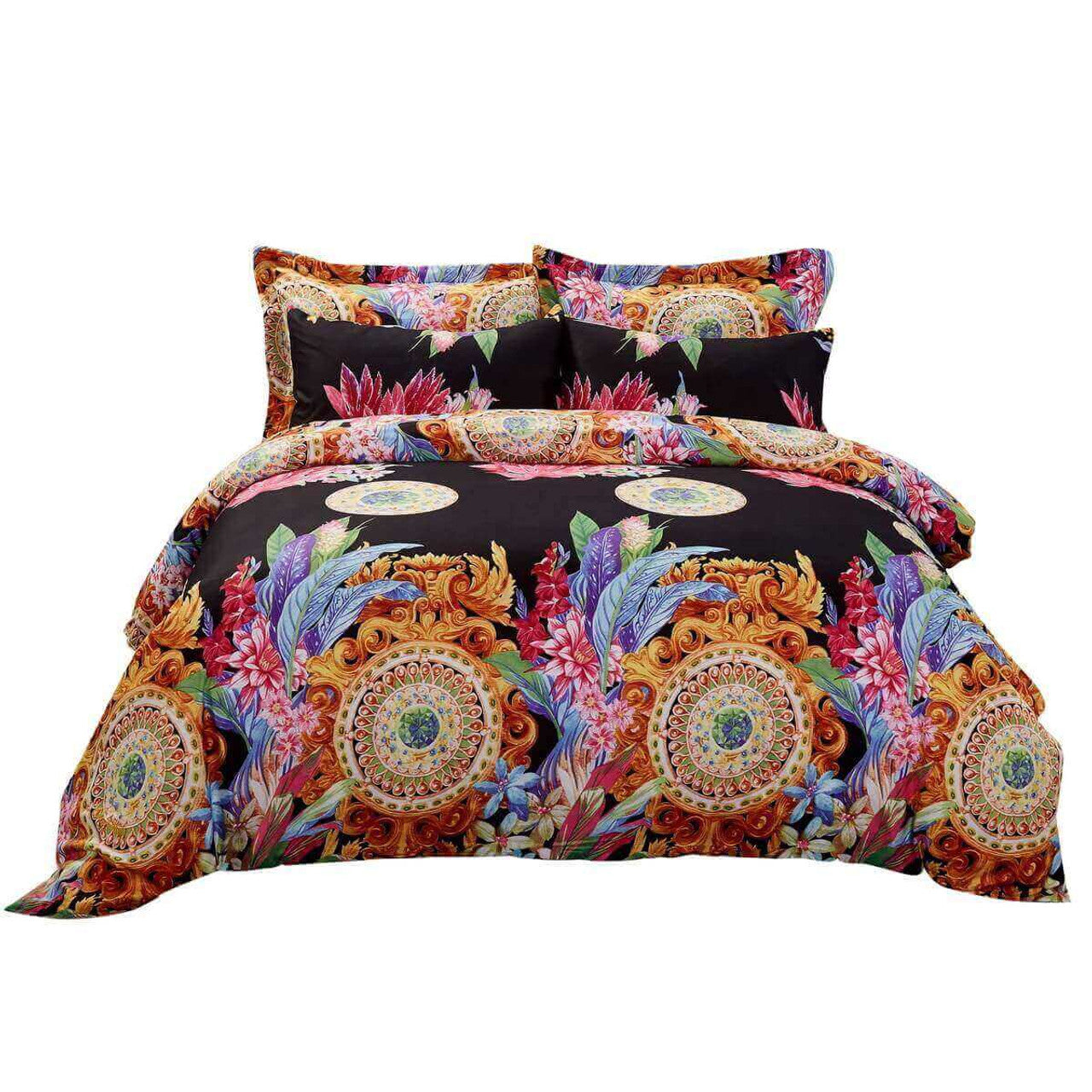 Dolce Mela Queen Floral Bedding Duvet Cover Set