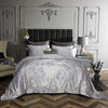Dolce Mela 6 Piece Luxury Jacquard Bedding Queen Size Duvet Cover Set -  Munich