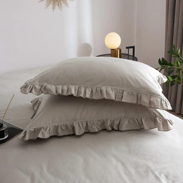 Dolce Mela Ruffle Bedding Luxury Duvet Cover Set - Alexander - Gifts for You 'n Me