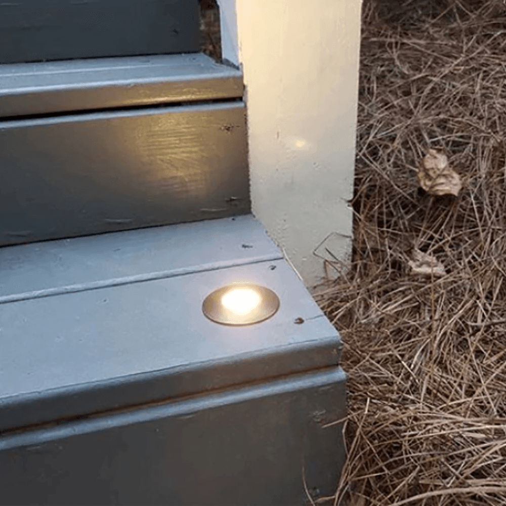 DMB52 1.5W 12V Low Voltage 3000K Warm White Integrated LED Landscape In-ground Brass Waterproof Well Lights Fixture
