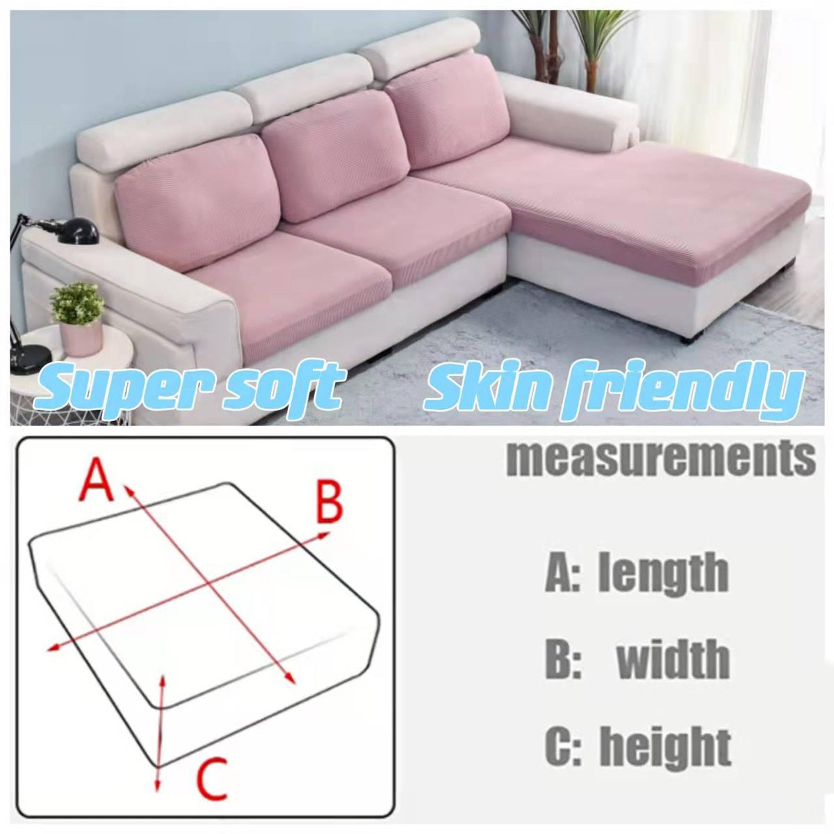 Stretchy, Washable, and Removable Slipcovers for Jacquard Sofa, Chair, and Seat Cushions. Available for 1/2/3/4 Seats