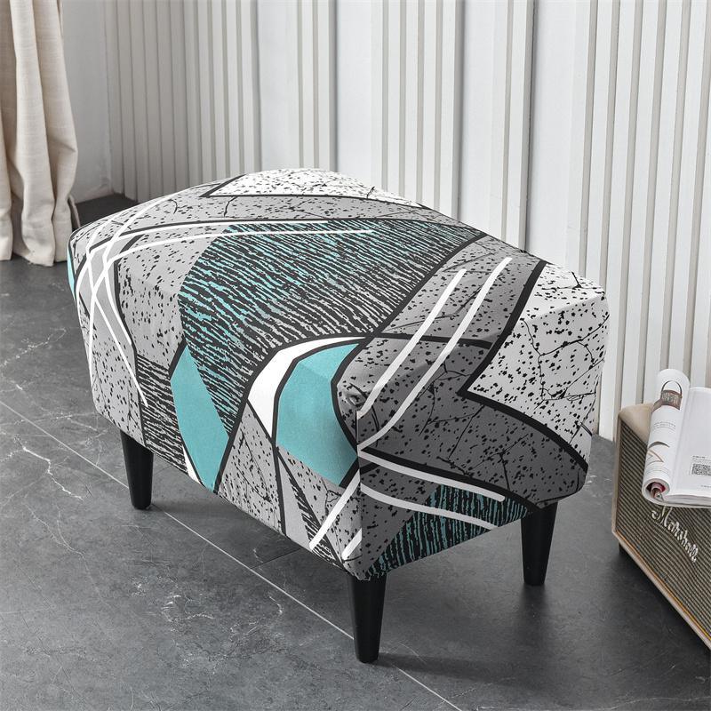 Stretch Spandex Nordic Floral Removable Wing Chair Cover, Relaxing Seat Covers Slipcovers for Armchairs