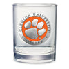 Clemson University Double Old Fashioned Glass