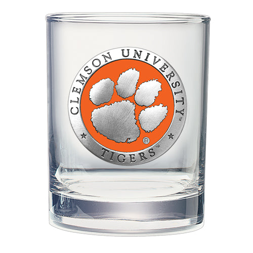 Clemson University Double Old Fashioned Glass